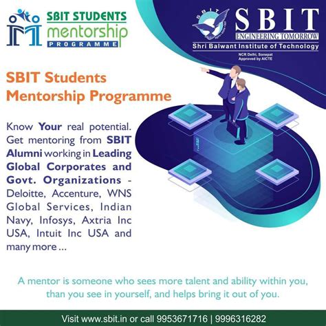 Sbit Student Mentorship Programme Mentorship Program Mentorship