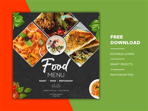 Food Banner Design Free Download On Behance