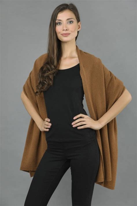 cashmere wrap in brown 100 pure italy in cashmere uk