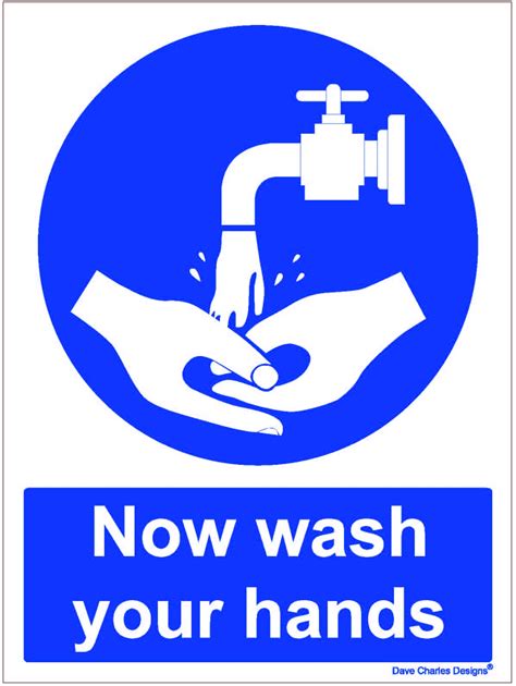 Buy Now Wash Your Hands Sign Self Adhesive Vinyl Sticker A5 150mm X