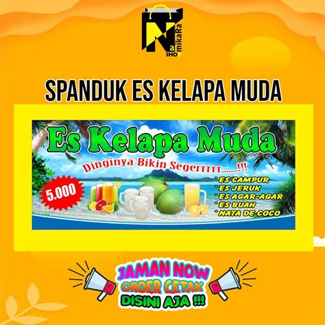 Jual Spanduk Banner Es Kelapa Muda Shopee Indonesia Vrogue Co