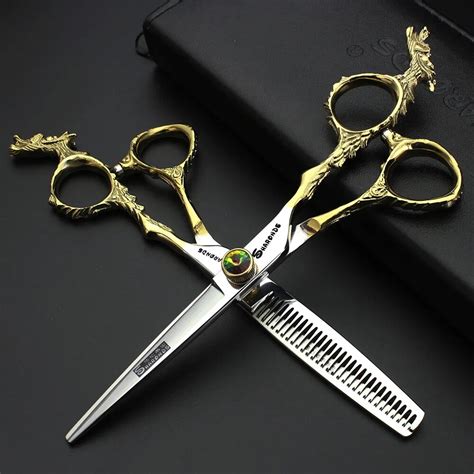 Buy 6 Gold 440c Professional Hair Scissors