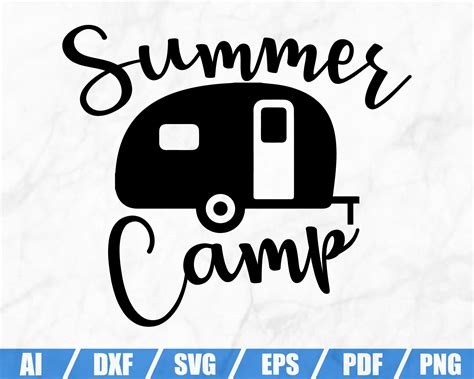 Summer Camp Svg Happy Camper Svg Camping Svg Camping Cut Etsy