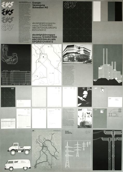 Otl Aicher — Evs Identity Guidelines Poster 1977 Vintage Graphic