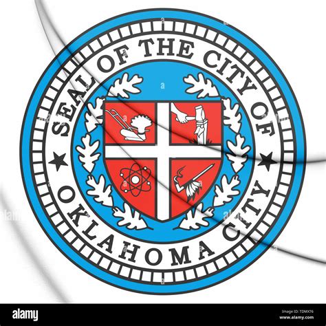 3d Seal Of Oklahoma City Oklahoma Usa 3d Illustration Stock Photo