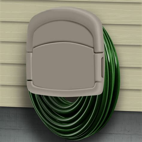 Wall Mounted Garden Hose Storage Caddy 150 Foot Capacity For Standard