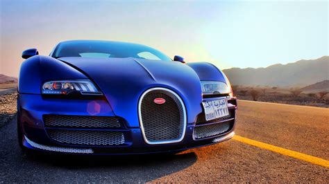 Fonds Decran 1920x1080 Bugatti Veyron Vitesse Bleu Devant Phare