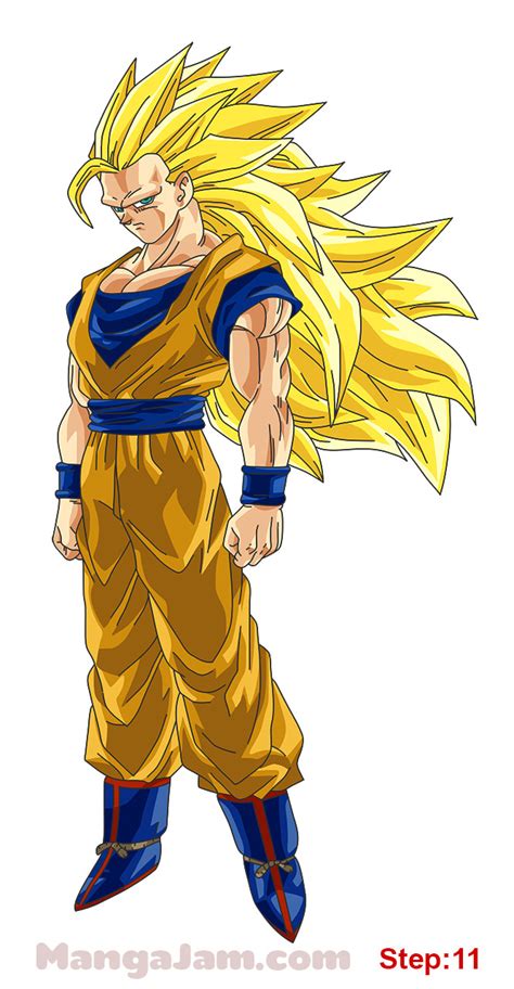 The super saiyan 3 form appears in the butōden series, budokai series, dragon ball z: How to Draw Super Saiyan 3 from Dragon Ball - Mangajam.com