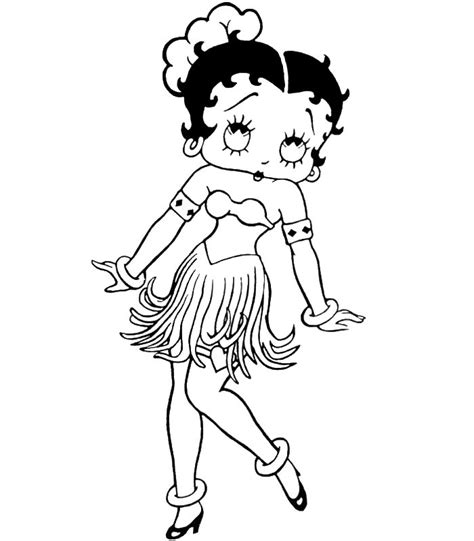 Sexy Betty Boop Coloring Pages