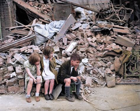 World War Two Blitz In Colour
