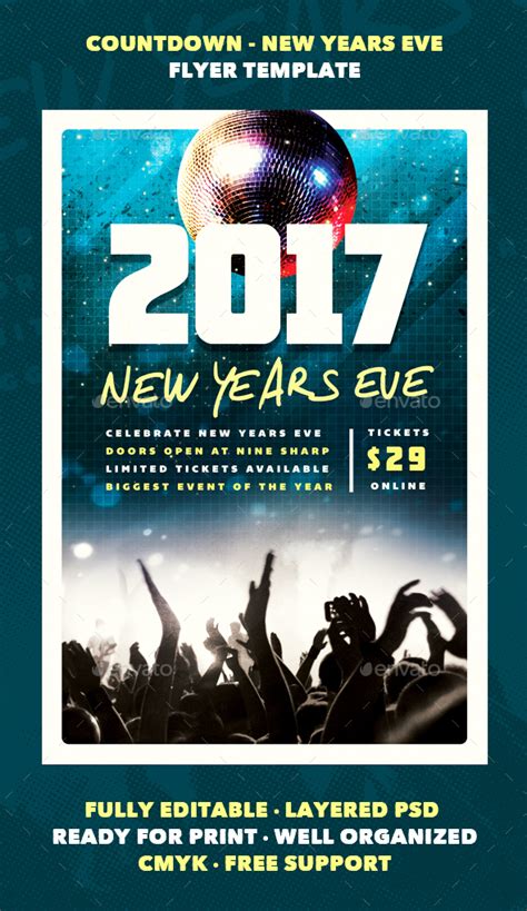 Countdown New Years Eve Flyer Template By Furnace Graphicriver