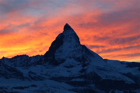 Matterhorn Im Sonnenuntergang Foto And Bild Landschaft Berge Gipfel