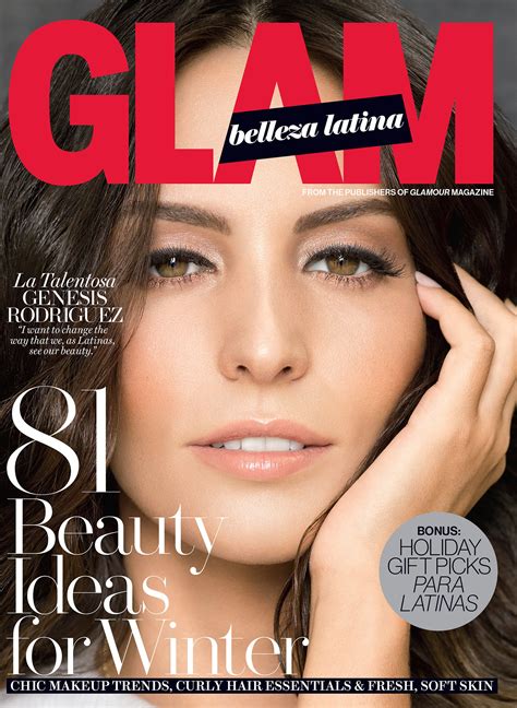 Genesis Rodriguez On The Cover Of Glam Belleza Latina Popsugar Latina
