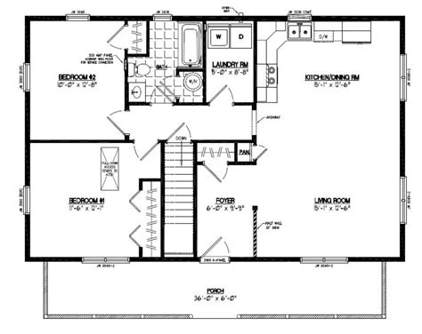 Buy detailed architectural drawings for the plan shown below. Perfect 30x30 house plans VX9 | Log cabin floor plans ...