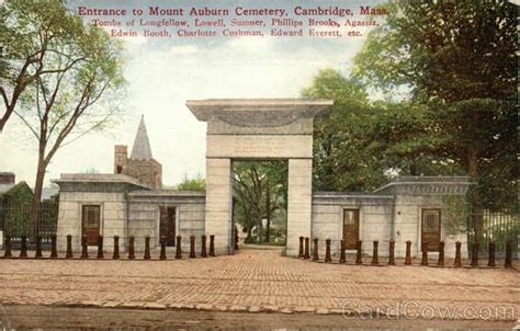 Entrance To Mount Auburn Cemetery Cemetery Entrance Auburn