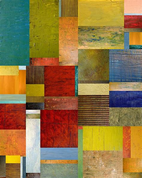 Strips And Pieces L Painting By Michelle Calkins Fine Art America