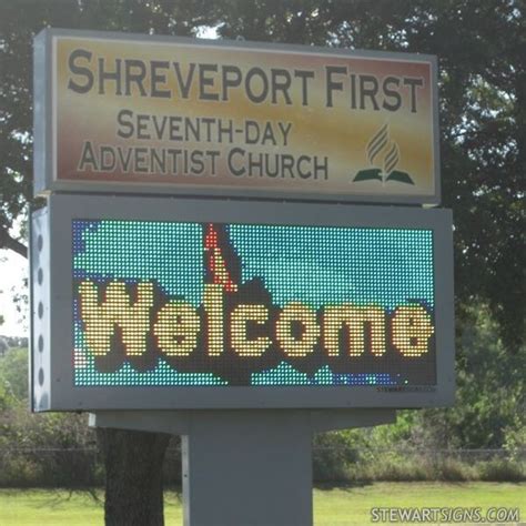 Church Sign For Shreveport First Seventh Day Adventist Church La