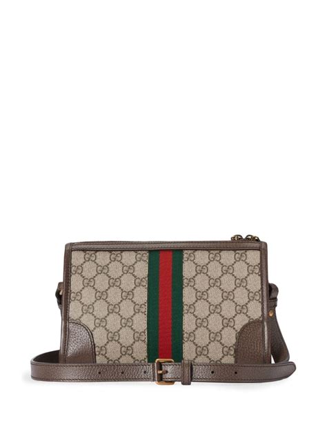 Gucci Gg Canvas Messenger Bag Farfetch