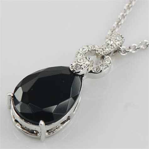 Black Onyx Fashion 925 Sterling Silver Fashion Jewelry Pendant Te499 In