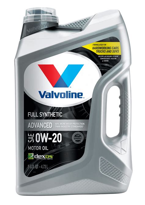 Valvoline Advanced Full Synthetic Sae 0w 20 Motor Oil 5 Qt Walmart