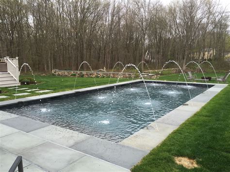Pool With Bluestone Coping And Custom Water Jets Built In Designed By