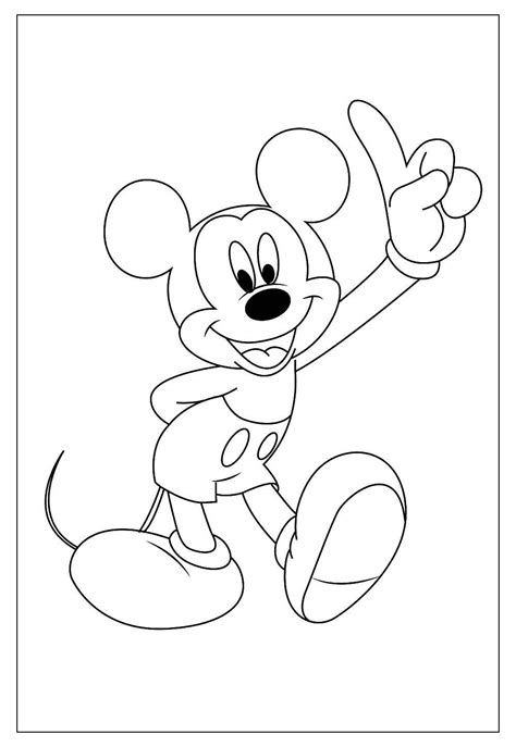 Desenhos Do Mickey Para Colorir E Pintar Tudo Para Colorir