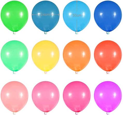 Mesha 128pcs Assorted Color Party Balloons Supplies12 Inches 8 Kinds