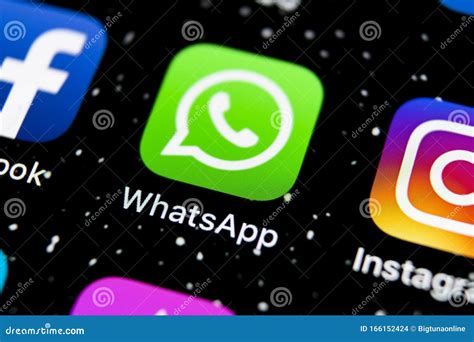 Whatsapp Messenger Application Icon On Apple Iphone X Smartphone Screen