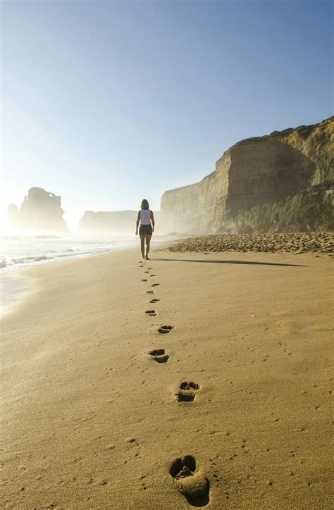 Woman Walking In Beach · Free Stock Photo