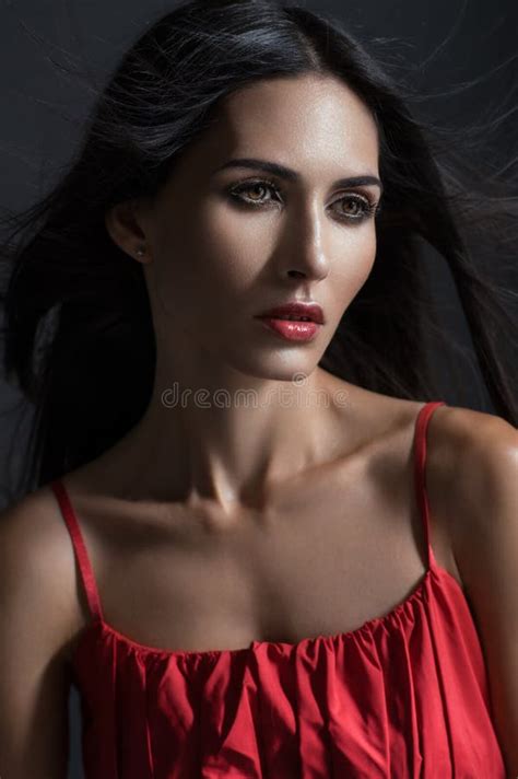 Closeup Portrait Of Woman Stock Image Image Of Clothing