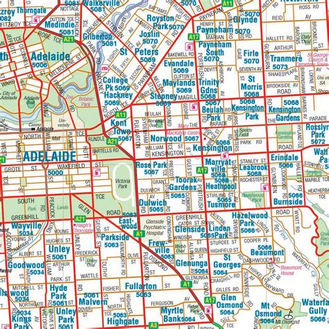 Adelaide And Region Map Hema Maps Online Shop