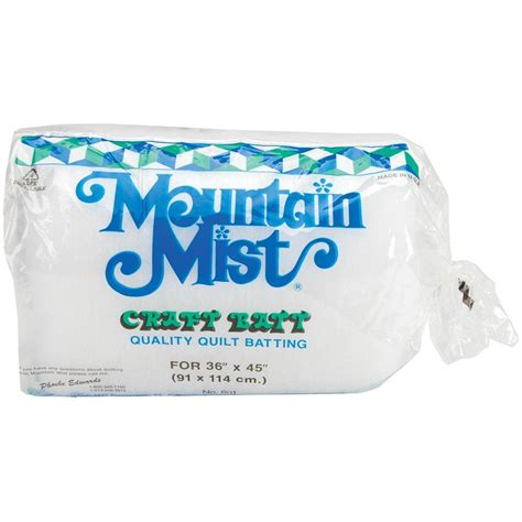 Mountain Mist Polyester Quilt Batting Craft Size 36x45