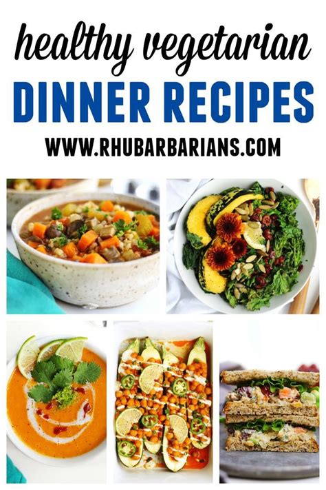 Easy, healthy, vegetarian dinner recipes and ideas for the ...