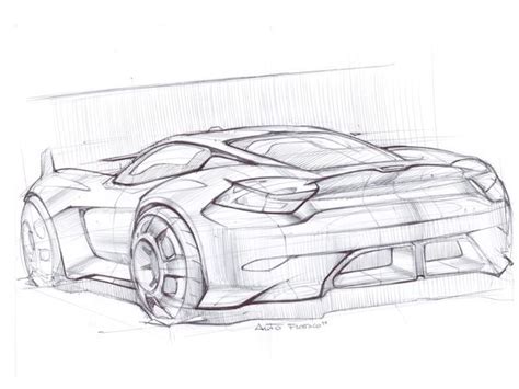 Porsche Sketch By Federico Acuto Via Behance Car Design Sketch Car