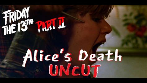 Friday The 13th Part 2 Alices Death Uncut Youtube
