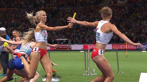 video poland win 4x400m women s relay as gb take bronze european championships video eurosport