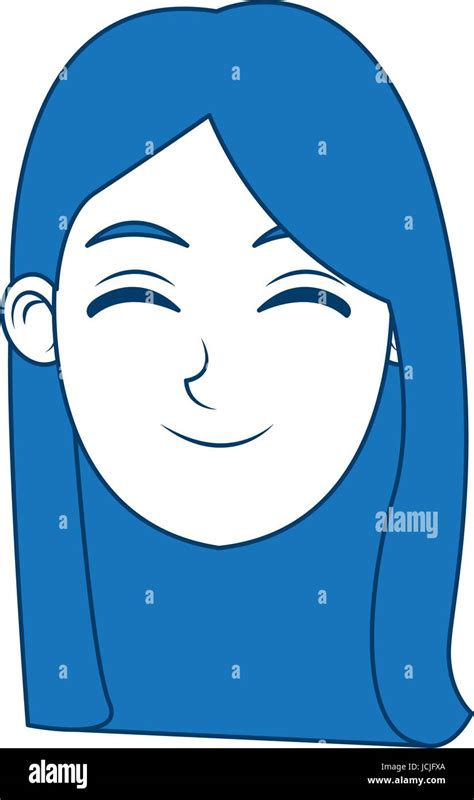 Set Of Woman S Emotions Facial Expression Girl Avatar Vector