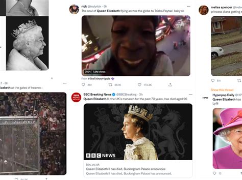 Queen Elizabeth Iis Death Twitter Instagram Tiktok Reactions