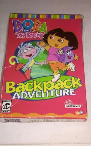 Dora The Explorer Backpack Adventure Kids Pc Game Cd Rom Nick Jr