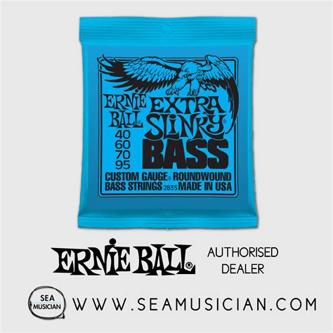 Ernie Ball 2835 Extra Slinky Nickel Wound Electric Bass String 40 95