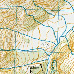 Brodrick Hut Canterbury NZ Topo Map