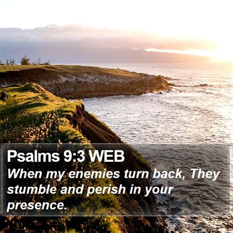 Psalms 93 Web When My Enemies Turn Back They Stumble And