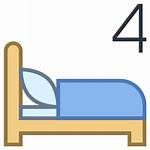 Icon Four Bed Beds Icons Symbols Symbol