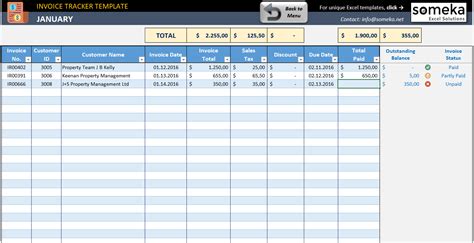 Invoice Tracker Free Excel Invoice Tracking Template