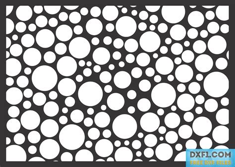 Decorative Panel With Circles Free Dxf Files Free Cad Software