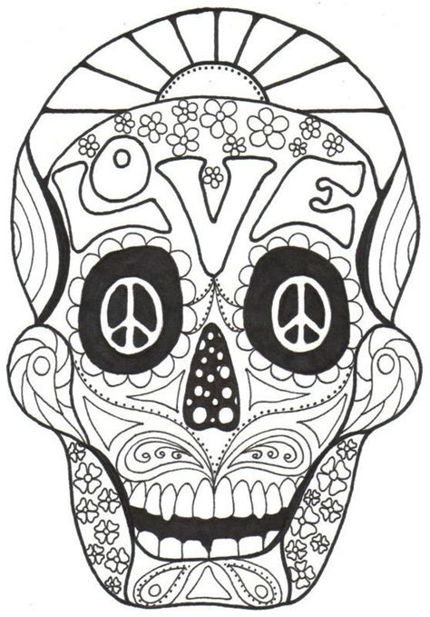 ☮ American Hippie Art ~ Color It Yourself Psychedelic Day Of The