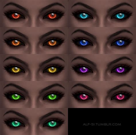 Alf Si Cc Ts4 Eyes 02 Non Default Face Paint