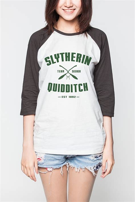 Slytherin Quidditch Shirt Baseball Harry Potter Jersey Raglan