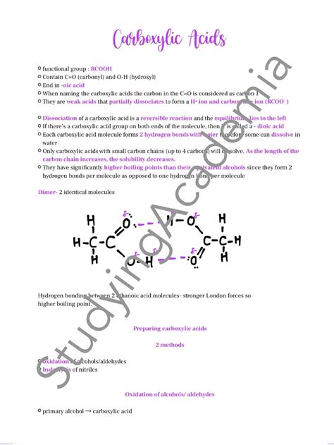 A Level Chemistry Notes Organic Chemistry Etsy