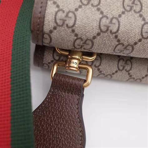 Gucci Gg Unisex Neo Vintage Messenger Bag In Beigeebony Gg Supreme